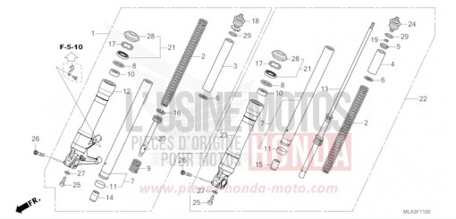FRONT FORK CMX1100DM de 2021
